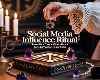 Ritual de influencia en redes sociales, hechizo para redes sociales, ritual de popularidad, influencia digital, aumento de participación, atracción de seguidores