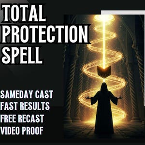 HECHIZO DE PROTECCIÓN TOTAL / Guardia Espiritual / Escudo Energético / Limpieza del Aura / Bloqueo Negativo / Seguro y Protegido / Defensa Total