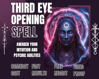 Thirdeye opening spell, third eye activation spell-cast, thirdeye spell, powerful third eye  spell cast, psychic ability, third eye cast