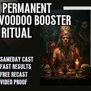 Permanent VOODOO BOOSTER RITUAL | Energy Boost | Spell Amplifier | Voodoo Magic | Ritual Strength | Fast Results | Powerful Spell