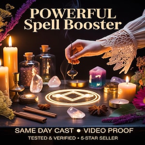 KRAFTFULL FÖRTROLLSFÖRSTÄRKARE | rituell förstärkning | energihöjning | manifestationshastighet | förtrollningsstärkande | andlig acceleration