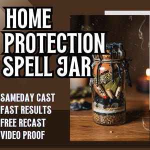 HOME PROTECTION Spell JAR | Energy Shield | House Blessing | Evil Eye Block | Spiritual Barrier | Negative Energy Cleanse | Safe Home Magic