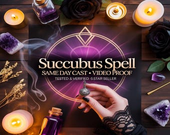 HECHIZO DE SÚCUBO, atracción oscura, seducción astral, invocación del deseo, tentación mística, seducción espiritual