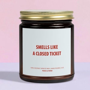 IT Support Gift, Smells Like a Closed Ticket Candle, Funny Custom Tech Support Gift, Help Desk Appreciation Candle, Coworker Team Gift, PF09
