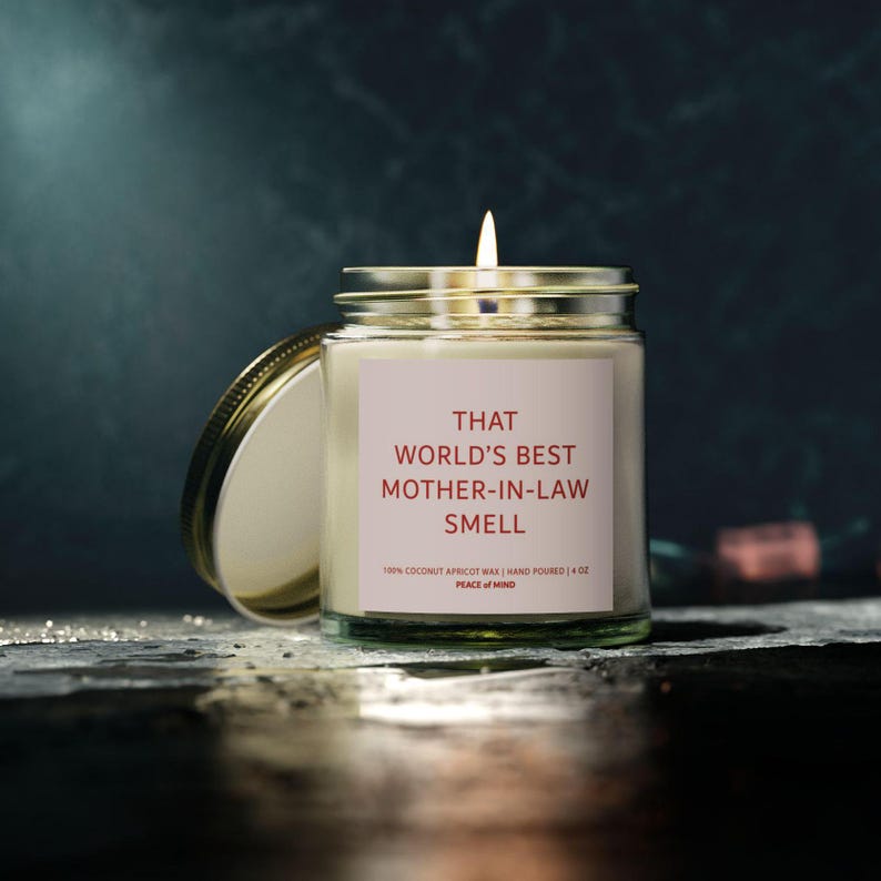 World's Best Motherinlaw Gift, Wedding Gift for MIL, Birthday Candle