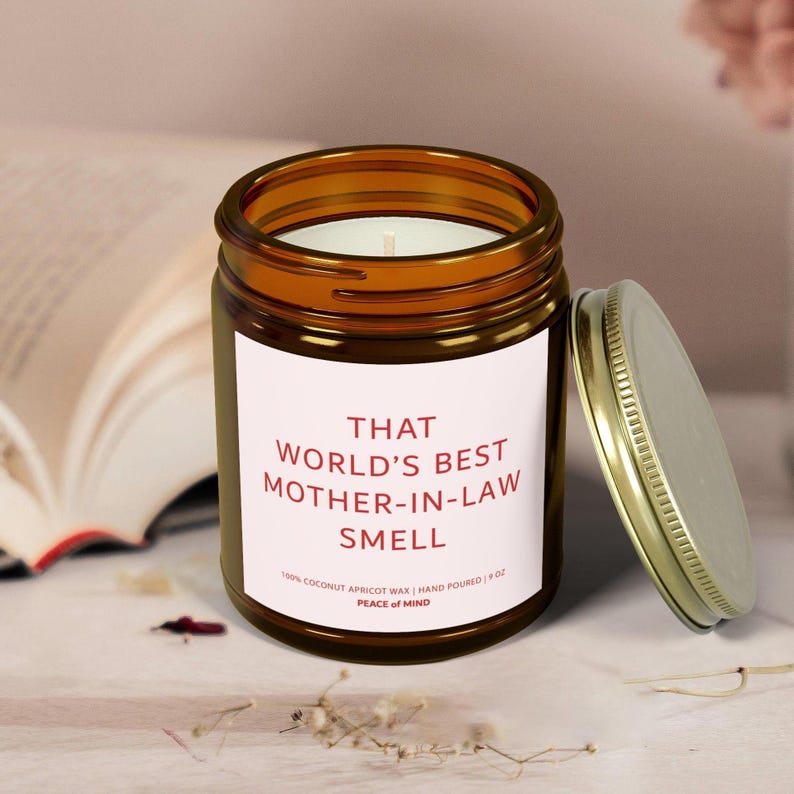 World's Best Motherinlaw Gift, Wedding Gift for MIL, Birthday Candle