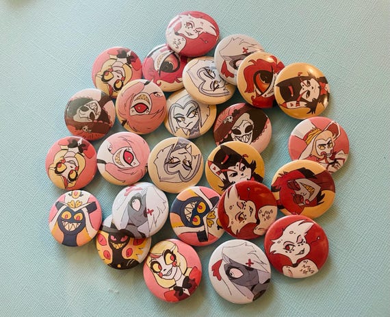 Hazbin Hotel Buttons - Etsy