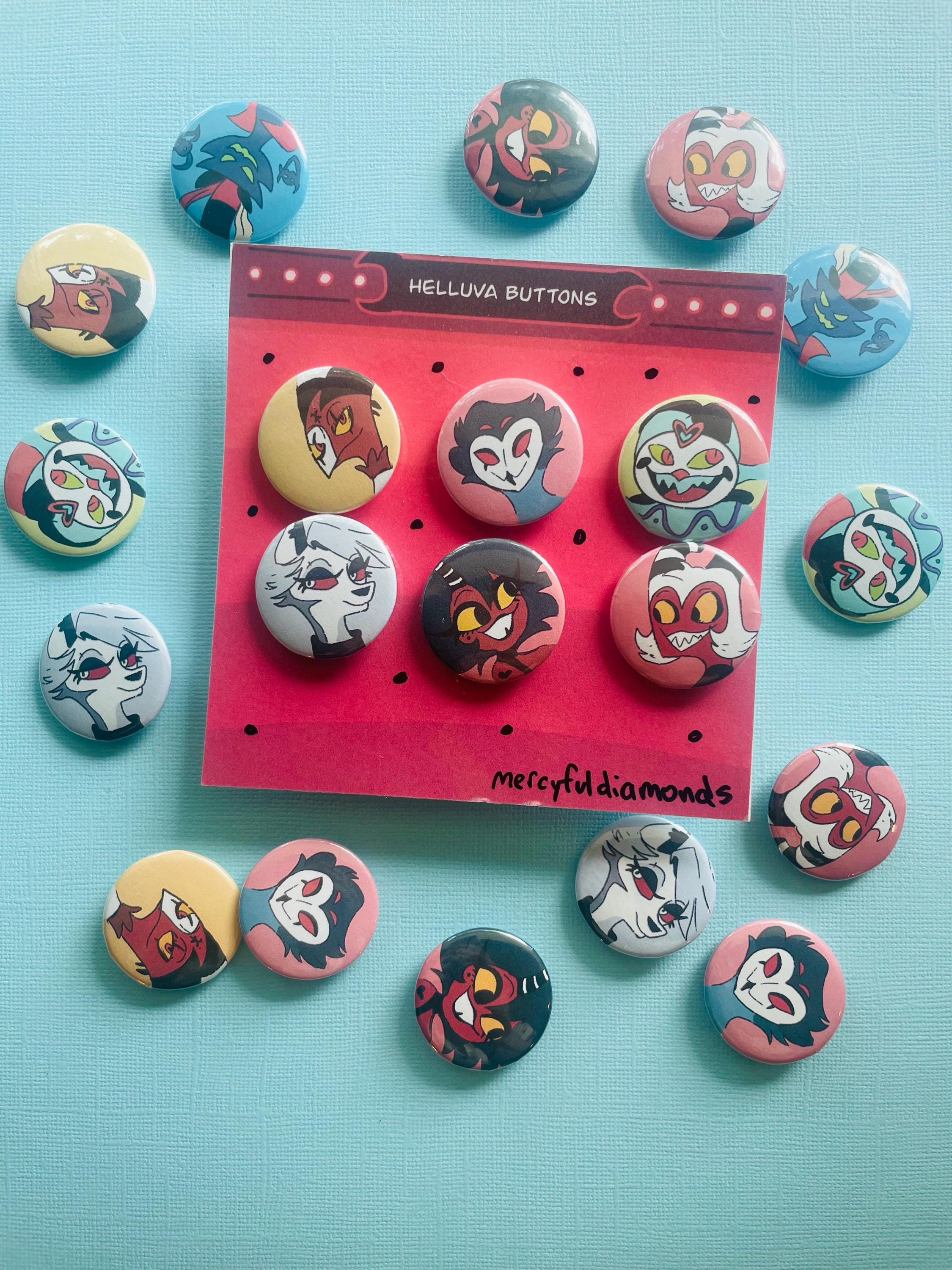 Boss Button Helluva Boss Buttons - Etsy