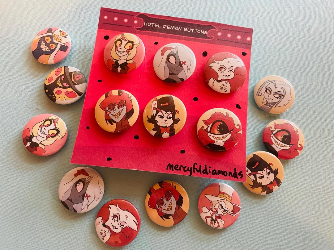 Hazbin Hotel Buttons - Etsy