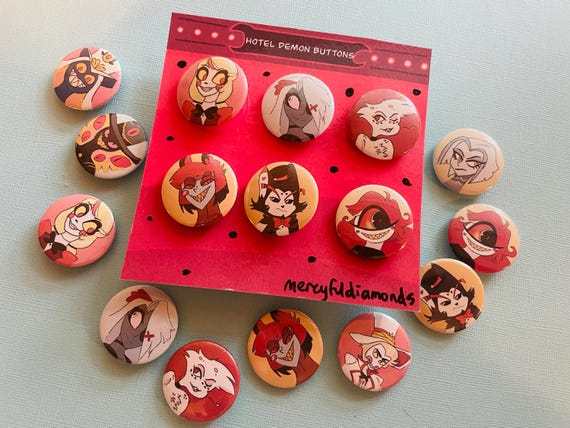 Hazbin Hotel Buttons - Etsy