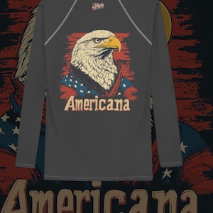 Kalligrafie &#39;Americana&#39; All American - rashguard voor dames
