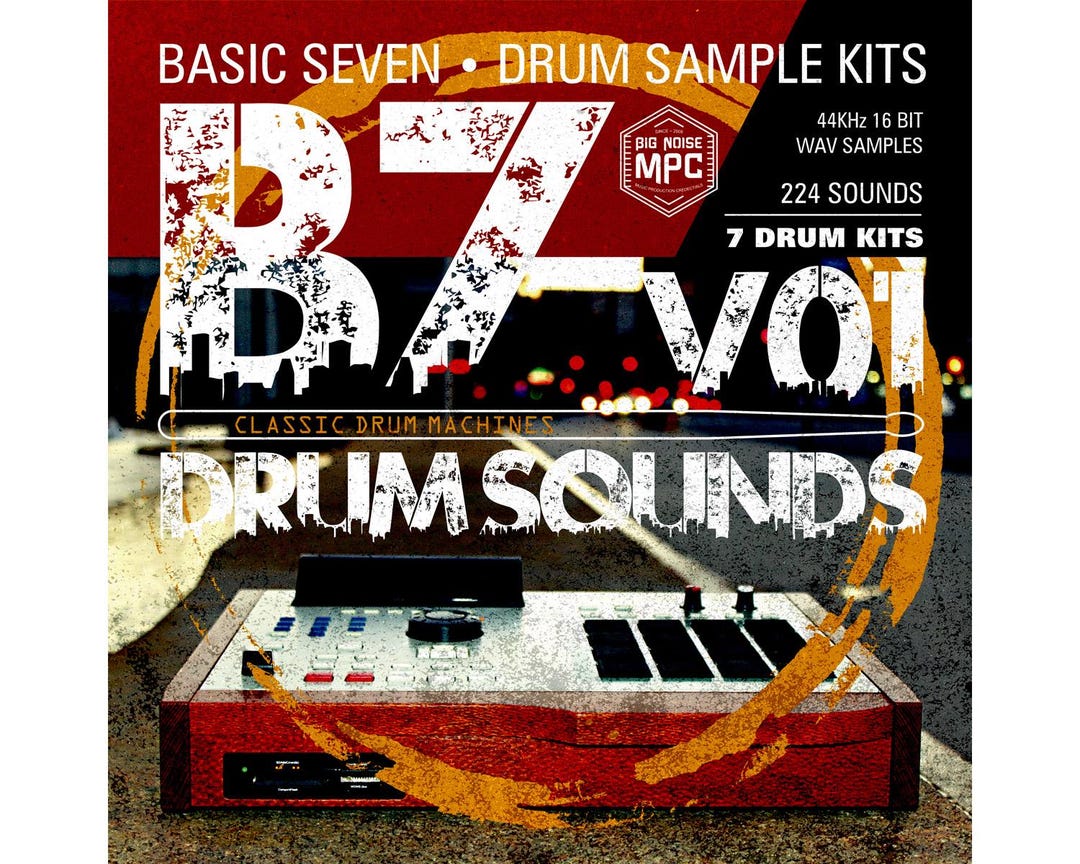 Basic Seven Hip-hop Drum Sounds V.01 WAV Files | Compact Disk - Etsy