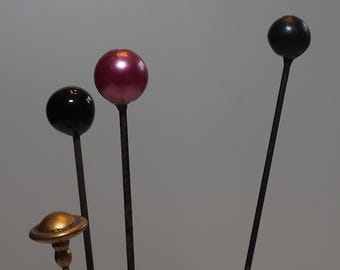 Four Vintage Ladies Hat Pins Keep Your Hat On