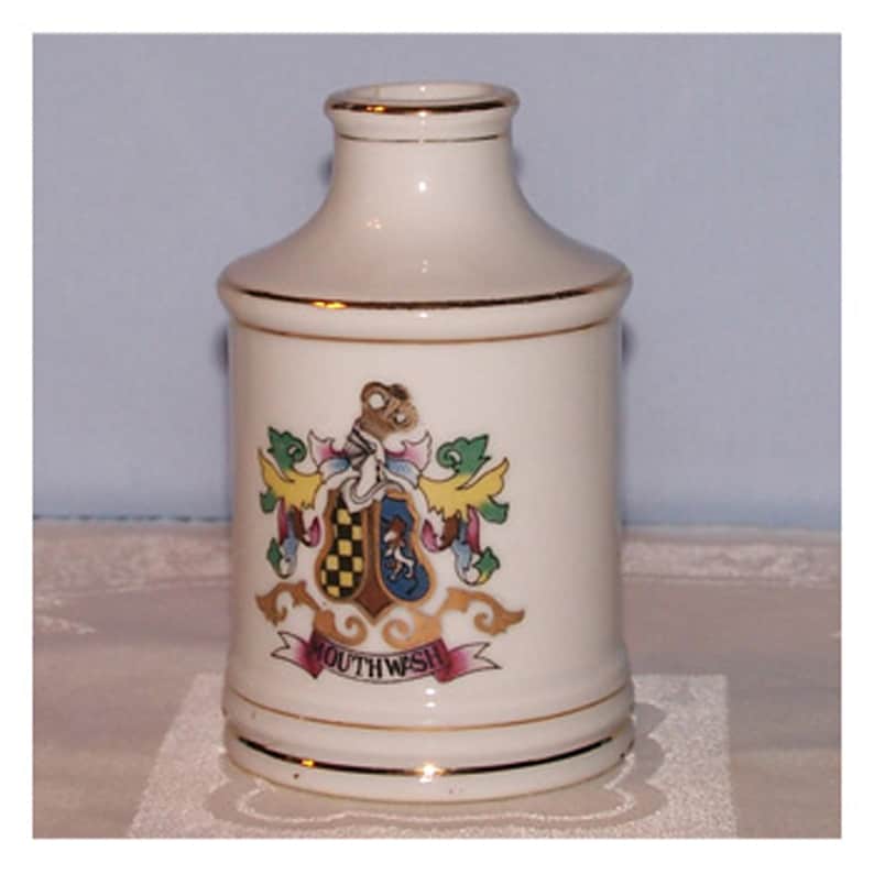 Vintage Mouthwash Jar Coat of Arms Etsy