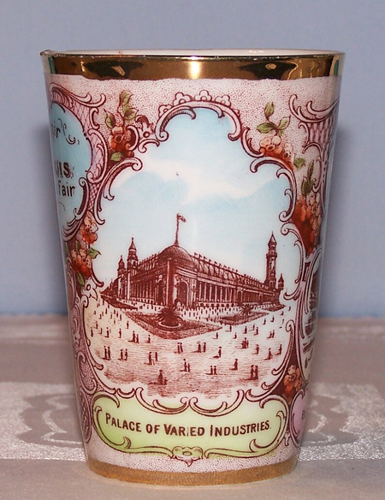 1904 St. Louis World's Fair Souvenir Porcelain Cup Etsy