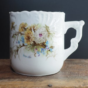 Vintage Floral Shaving Mug