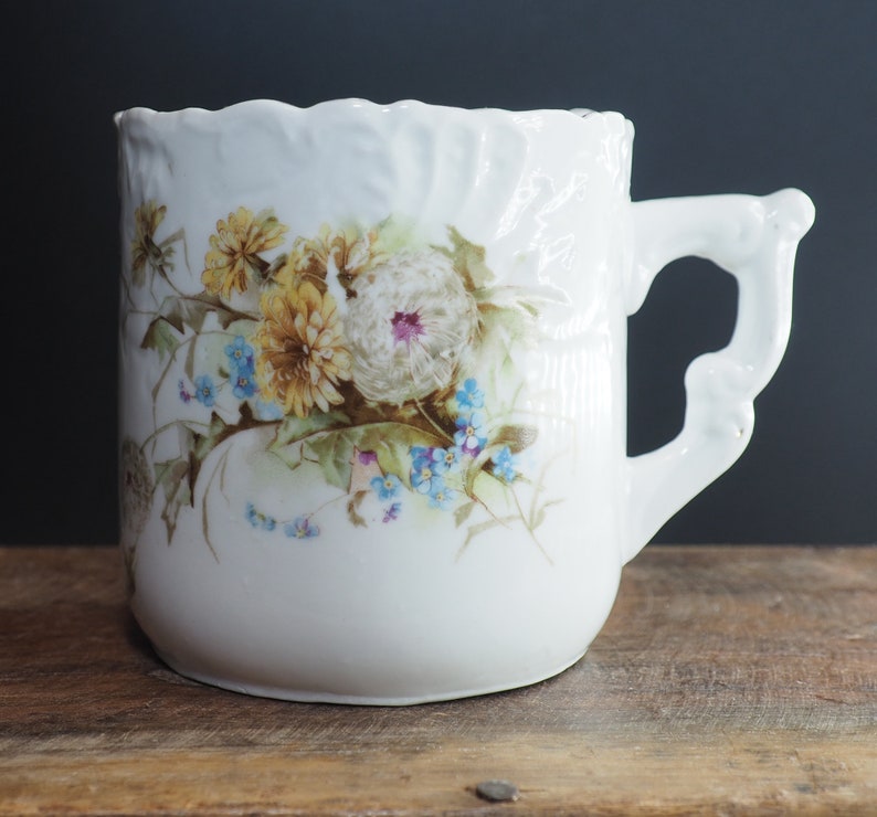 Vintage Floral Shaving Mug image 1