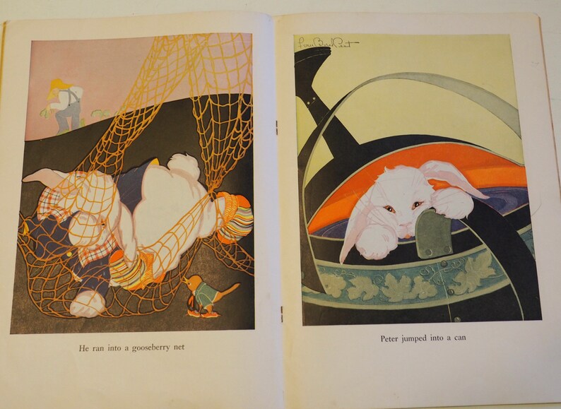 The Tale of Peter Rabbit Illustrated by Fern Basil Peat Printed 1931 - Etsy