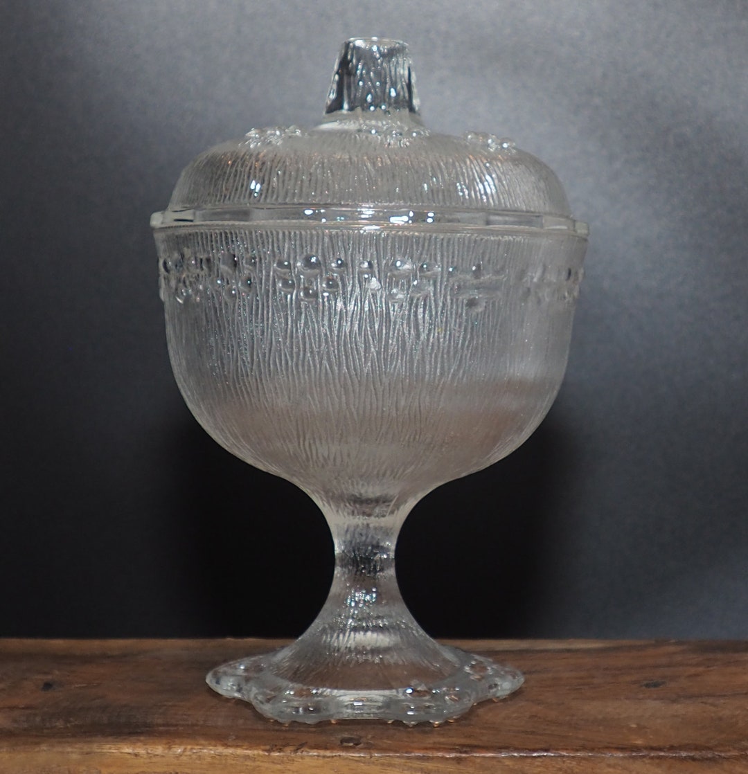 Lot De 6 Coupelles à Dessert Vintage Misa Masserini Barocco - Verre Moulé - Années 1920-1949