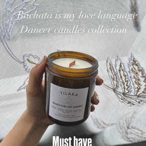 Dancer&#39;s candles collection 8oz with 100% soy wax wood wicks and nature FO