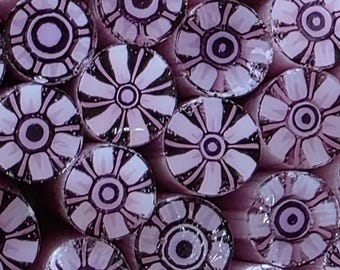 COE 90 Murrini Flower: Dance Party - 1 oz Cane/Sticks