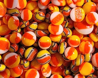 coe 96 Glass Dots: Halloween - 1 oz Murrini, Murrine, Millefiori, Vitrigraph Cane, Glass balls - MINZABELLA MURRINI by Glassworks Northwest