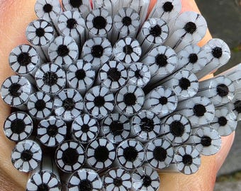 COE 96 Flower Murrini: Little Perfect - 1 oz Cane/Sticks