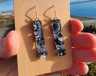 One-of-a-kind Art Glass Earrings - Fused Glass Earrings Handmade with Minzabella Murrini by Glassworks Northwest