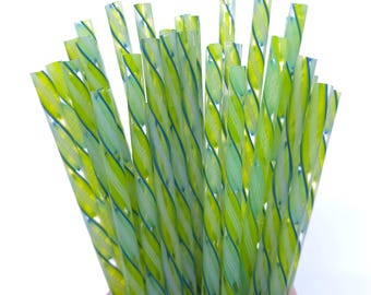 COE 96 Handmade Glass Cane Twists "Inspiration in Nature" | 3-Piece 6" Thick Decorative Rods | Oceanside Compatible | Kristi's Twisties