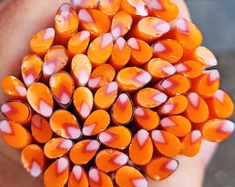 COE 90 Murrini Flower Petal Murrini: Ooo, Fun - 1 oz Cane/Sticks