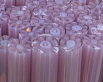 COE 96  Murrini Flower: Lavender Purple - 1 oz Cane/Sticks