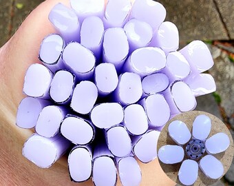 coe 96 Flower Petal: Grape Cotton Candy - 1 oz Murrini Murrine Millefiori Vitrigraph Cane- MINZABELLA MURRINI by Glassworks Northwest