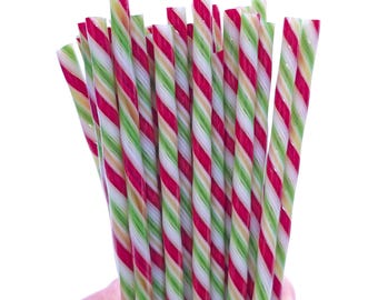 COE 96 Handmade Glass Cane Twists "Sweater Weather" | 3-Piece 6" Thick Decorative Rods | Oceanside Compatible | Kristi's Twisties