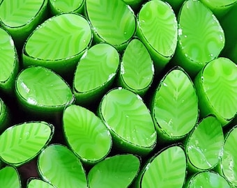 COE 96 Murrini Leaf: Ferntastic - 1oz  Cane/Sticks