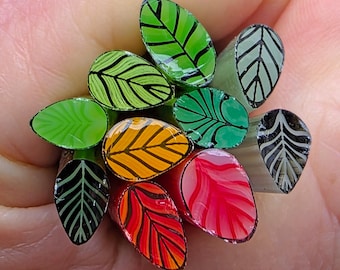 COE 96 Murrini Leaf Mix: Assorted Colors - 1.5 oz  Cane/Sticks