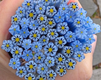 COE 96 Murrini Flower: Dream Big - 1 oz Cane/Sticks