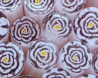 NEW COE 90 Murrini Flower: Neo-Lavender Rose - 1 oz Cane/Sticks