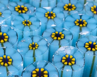 NEW COE 96 Murrini Flower: Up in the Cosmos - 1 oz Cane/Sticks