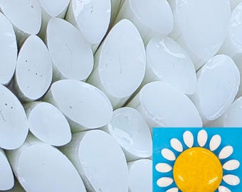 NEW COE 90 Murrini Flower Petal: Whities - 1.5 oz Cane/Sticks