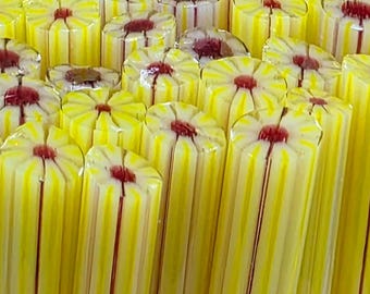 COE 90 Murrini Flower: Best in Show - 1 oz Cane/Sticks