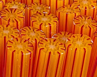 NEW COE 96 Murrini Flower: Mango Strawberry Sorbet - 1 oz Cane/Sticks