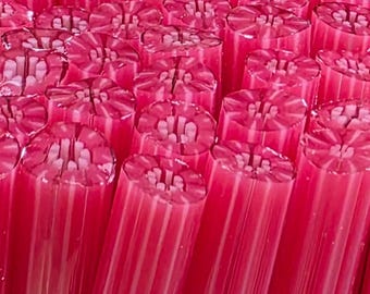 COE 90 Murrini Flower: Miss Piggy Loves Pink - 1 oz Cane/Sticks