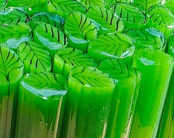 NEW COE 96 Murrini Leaf: Fern - 1 oz Cane/Sticks