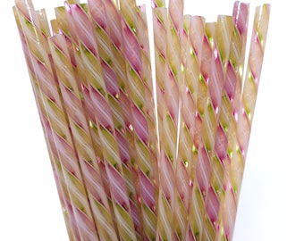 COE 90 Handmade Glass Cane Twists "Marry Me" | 3-Piece 6" Thick Decorative Rods | Bullseye Compatible | Kristi's Twisties