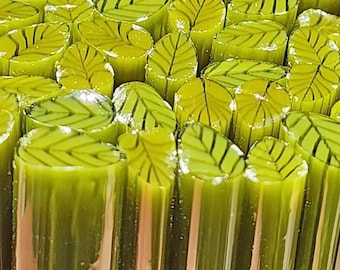 COE 96 Murrini Leaf: It Takes an Army - 1 oz  Cane/Sticks