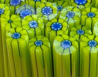 COE 90 Murrini Flower: Inspire Someone - 1 oz Cane/Sticks