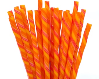COE 96 Handmade Glass Cane Twists "Very Exciting" | 3-Piece 6" Thick Decorative Rods | Oceanside Compatible | Kristi's Twisties