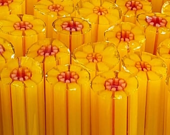 COE 90 Murrini Flower: Total Bliss - 1 oz Cane/Sticks