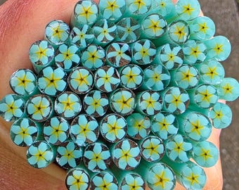 COE 90 Murrini Flower Murrini: Making Waves - 1 oz Cane/Sticks