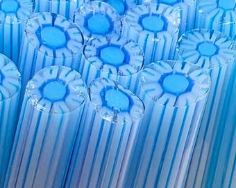 COE 90 Murrini Flower: Full Potential - 1 oz Cane/Sticks